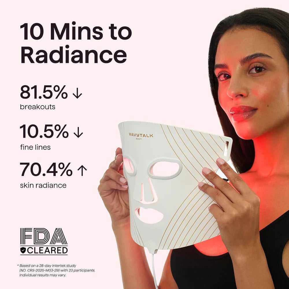 wavytalk Red Light Therapy Mask – LED Face Mask for Anti-Aging & Glowing Skin