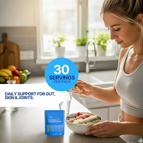 Colostrum & Collagen Powder for Immune Support – Grass-Fed Clean Wellness Supplement