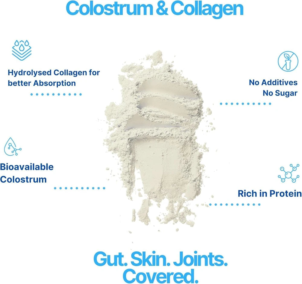 Colostrum & Collagen Powder for Immune Support – Grass-Fed Clean Wellness Supplement
